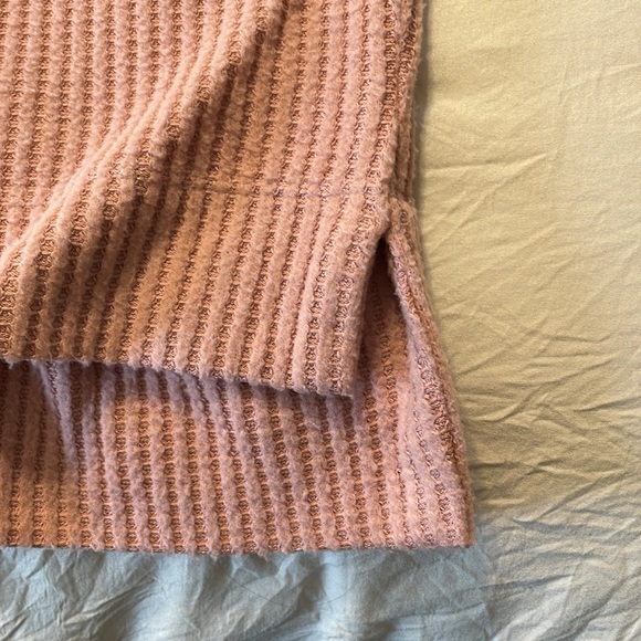 Splendid Dusty Rose Thermal Waffle Knit Top Size XXL - Picture 6 of 11